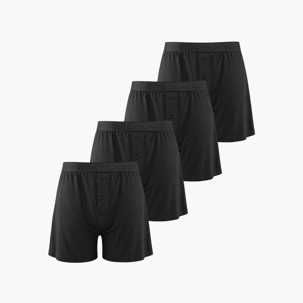 TONI BLACK FlowLite™ Loose Fit Boxers 4 Pack